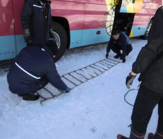雪山走行研修